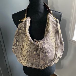 G.I.L.I. Milano Double Zip Exotic Leather Hobo